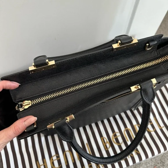 Henri Bendel “The Gotham Tote”, Black Leather - Picture 3 of 14